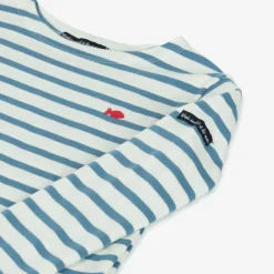 Blue & White Breton Striped Cotton Top