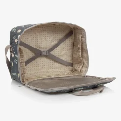 Blue & Grey Jungle Print Suitcase (49cm)