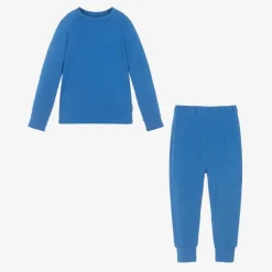Blue Bamboo Jersey Base Layer Set