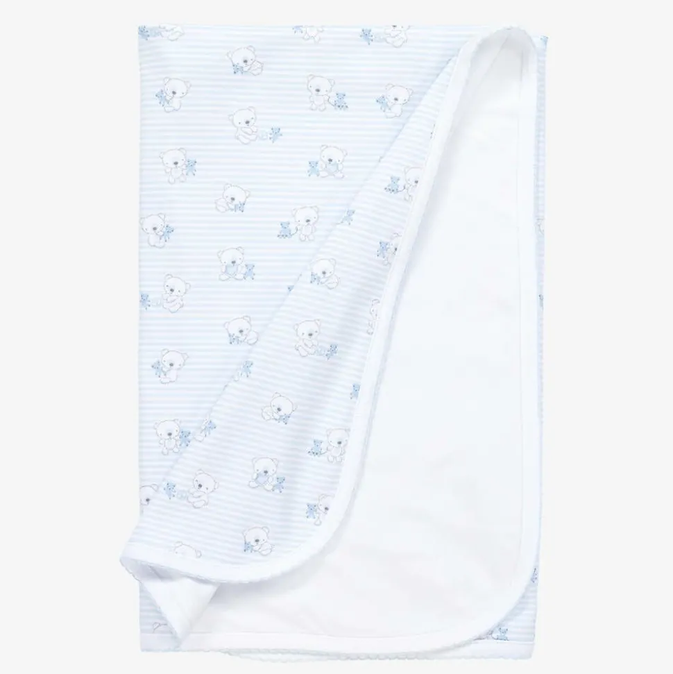 Blue Beary Best Friends Pima Cotton Blanket (73cm)