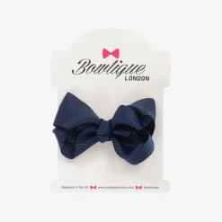 Blue Bow Hair Clip (7cm)