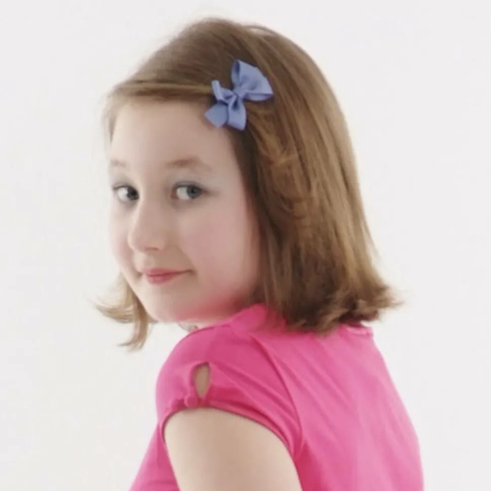 Blue Bow Hair Clip (7cm)