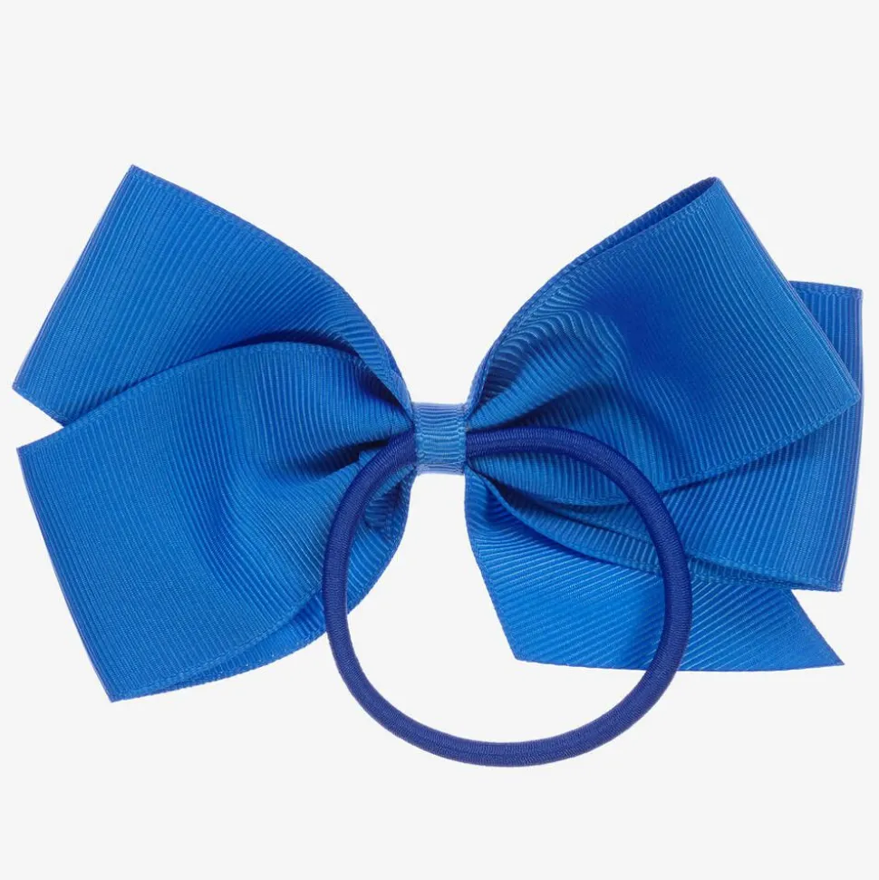 Blue Bow Hair Elastic (12cm)