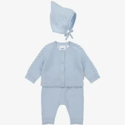 Blue Cashmere Baby Trouser Set