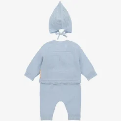 Blue Cashmere Baby Trouser Set
