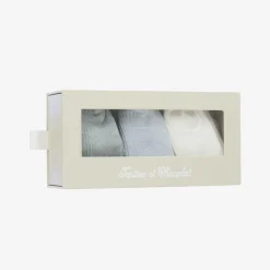 Blue Cotton Baby Socks (3 Pack)