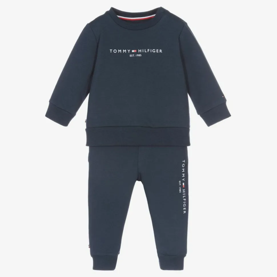 Blue Cotton Baby Tracksuit
