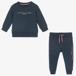 Blue Cotton Baby Tracksuit