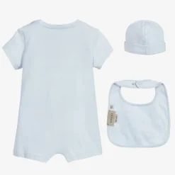 Blue Cotton Babysuit Gift Set