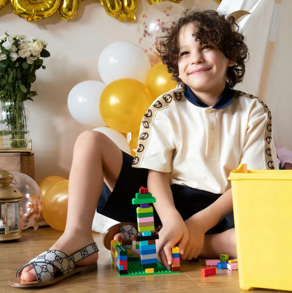 Blue Cotton Bermuda Shorts