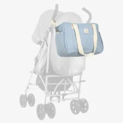 Blue Cotton Changing Bag (37cm)