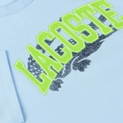 Blue Cotton Varsity T-Shirt