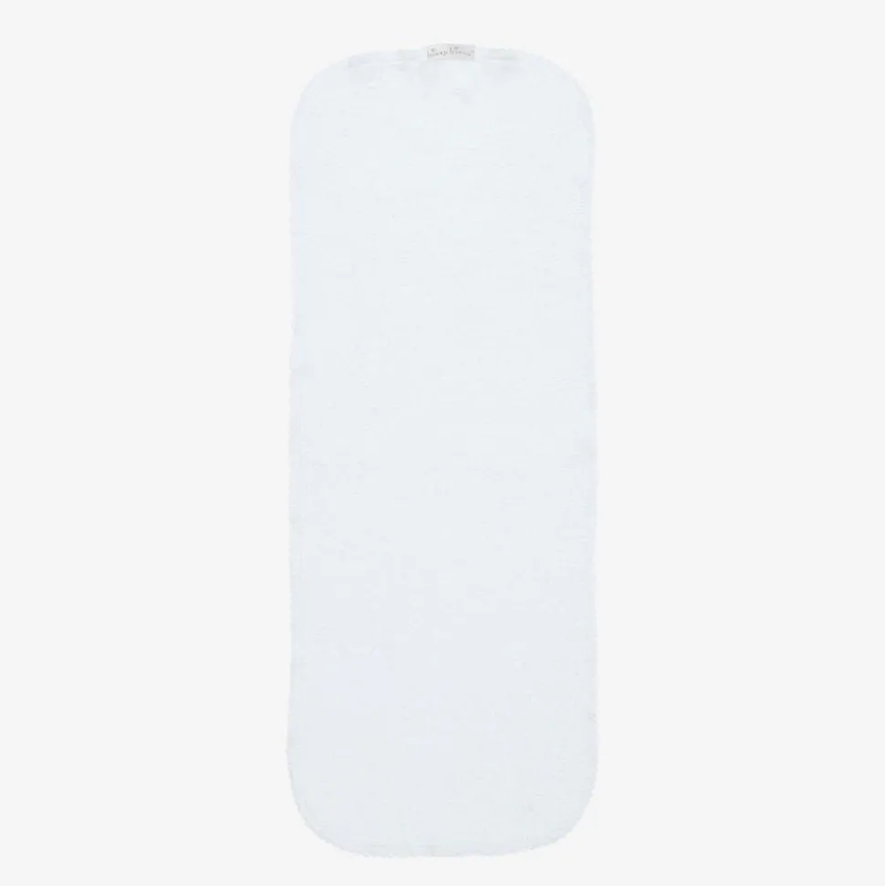 Blue Crescent Moonlight Pima Cotton Burp Cloth (48cm)