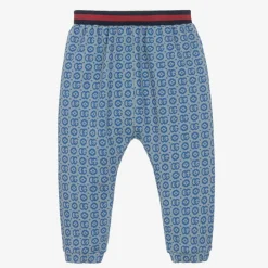 Blue Double G Jacquard Joggers