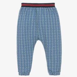 Blue Double G Jacquard Joggers