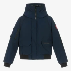 Blue Down Padded Chilliwack Bomber Jacket