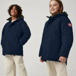 Blue Down Padded Logan Parka Jacket