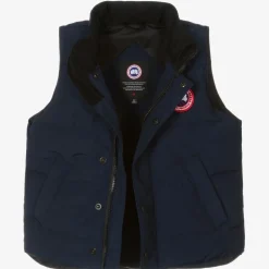 Blue Down Padded Vanier Gilet