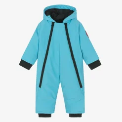 Blue Down-Filled Baby Snowsuit