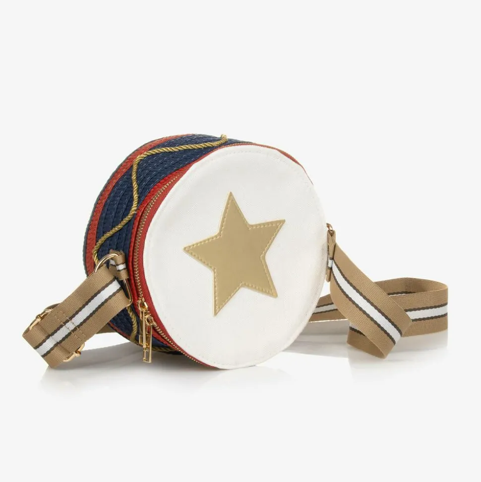 Blue Drum Shaped Bag (19cm)