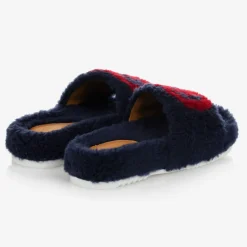 Blue Faux Fur Logo Sliders