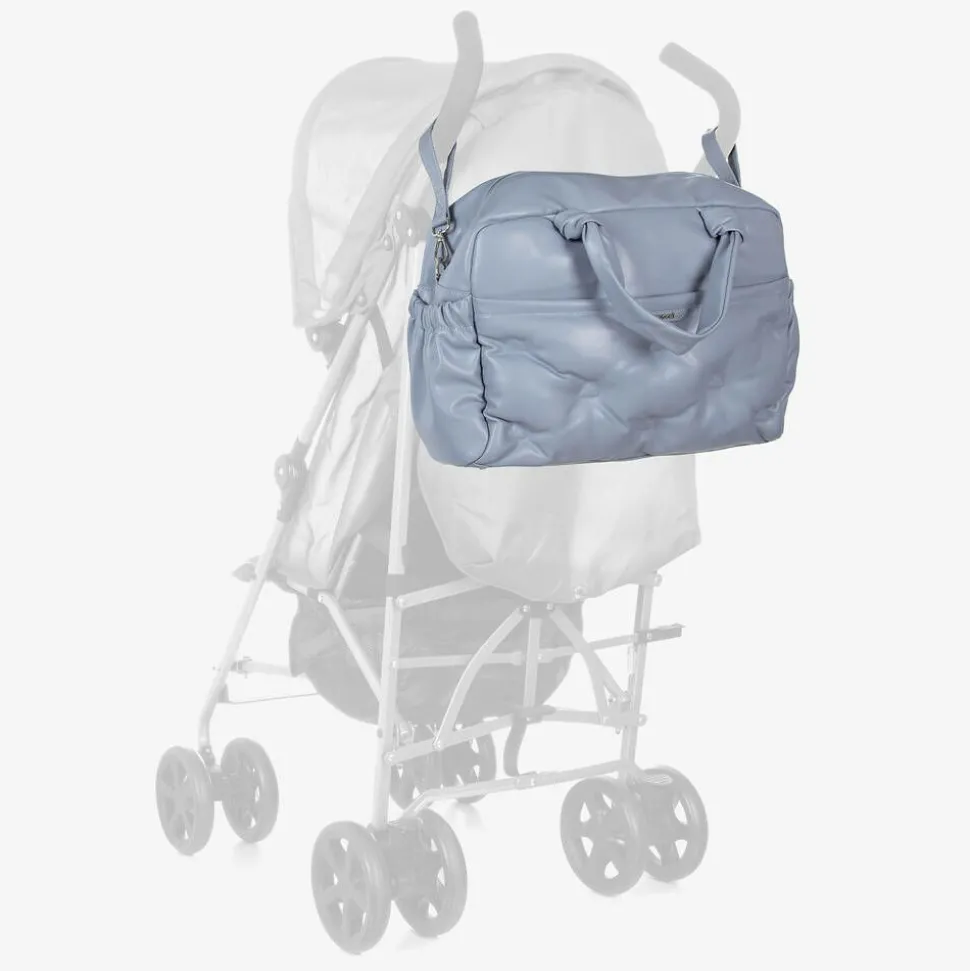 Blue Faux Leather Changing Bag (46cm)