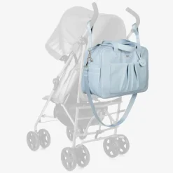 Blue Faux Leather Changing Bag (40cm)