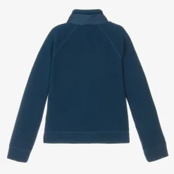Blue Fleece Zip-Up Top