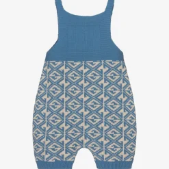 Blue G Wool Knit Dungaree Shorts