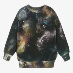 Blue Galaxy Print Organic Cotton Sweatshirt