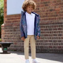 Blue Hooded Waterproof Umbrella Raincoat