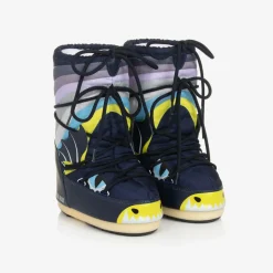 Blue Icon Dragon Snow Boots
