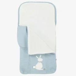 Blue Knitted Bunny Baby Nest (70cm)