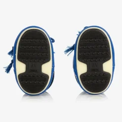 Blue Mini Nylon Snow Boots