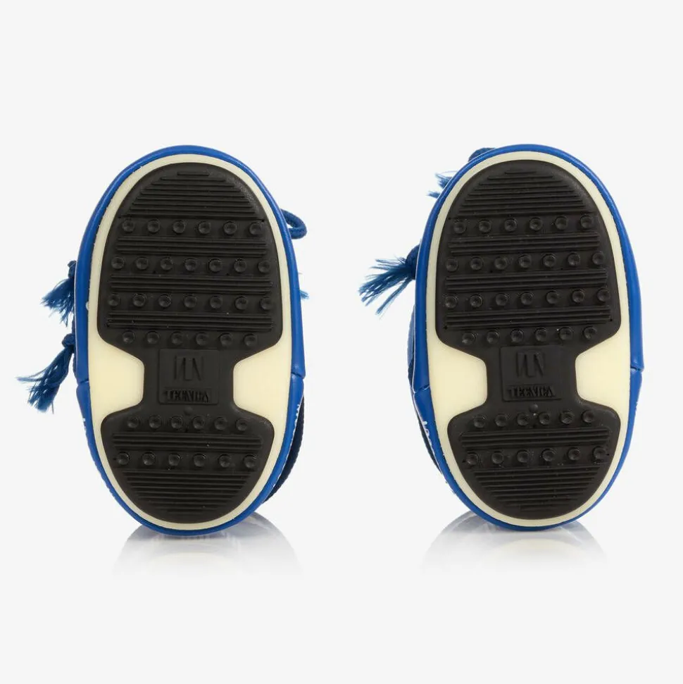 Blue Mini Nylon Snow Boots