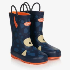 Blue Monster Glow In The Dark Rain Boots