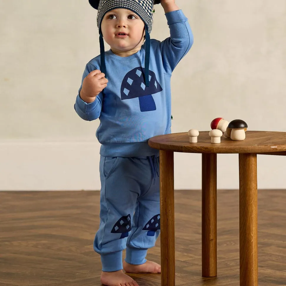 Blue Organic Cotton Baby Sweatshirt