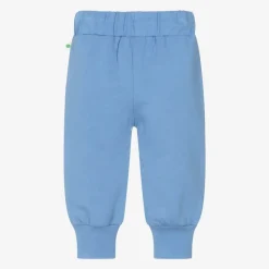Blue Organic Cotton Baby Joggers