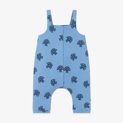 Blue Organic Cotton Baby Dungarees