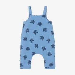 Blue Organic Cotton Baby Dungarees