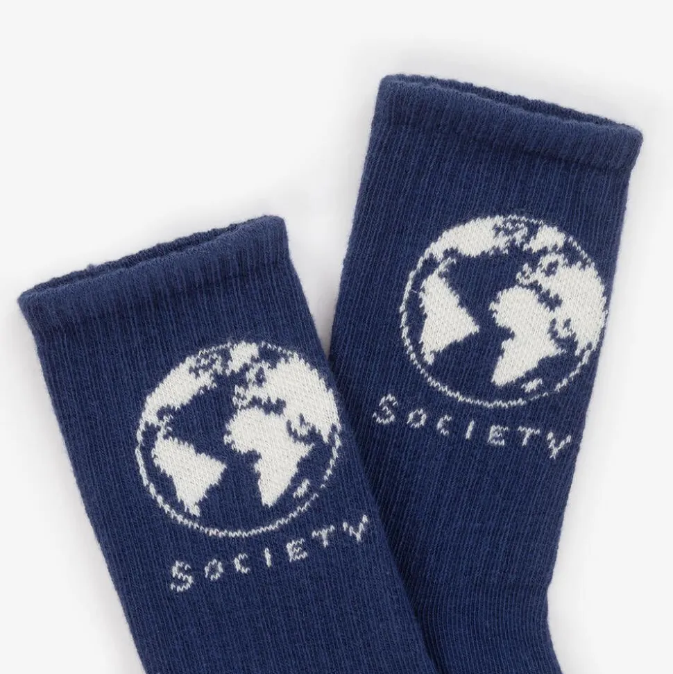 Blue Organic Cotton Society Socks