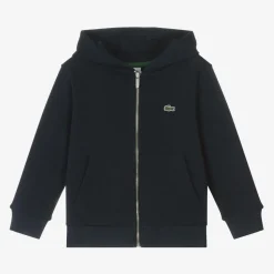 Blue Organic Cotton Zip-Up Hoodie