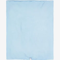Blue Padded Linen & Cotton Blanket (95cm)