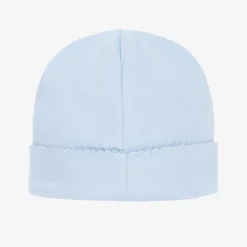 Blue Pima Cotton Baby Hat