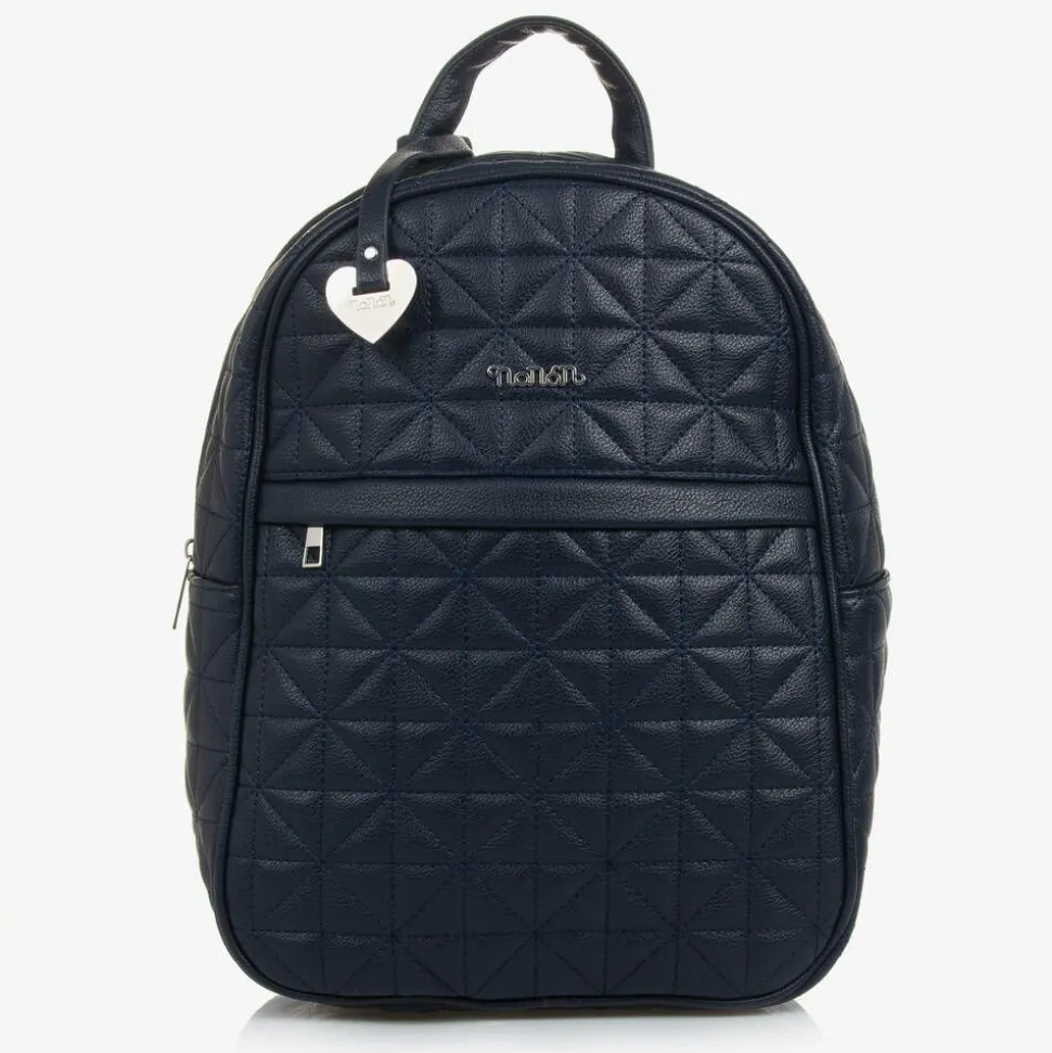 Blue Quilted Changing Backpack (34cm)