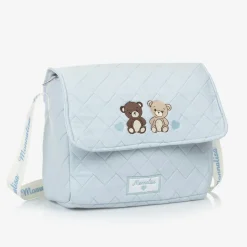 Blue Quilted Cotton Changing Bag (33cm)