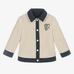 Blue Reversible Sherpa Fleece Jacket