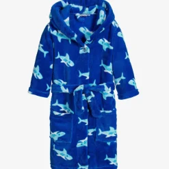 Blue Shark Fleece Dressing Gown