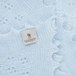 Blue Shawl & Bib Baby Gift Set