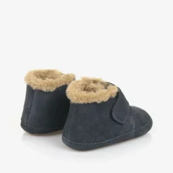 Blue Suede Leather First Walker Shoes